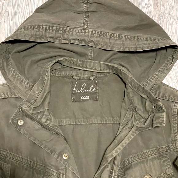 Aritzia Talula Trooper Jacket in Dark Olive Green - Picture 2 of 5
